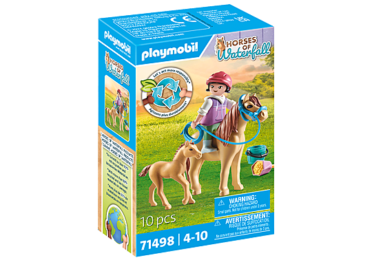 Horses of Waterfall Child with Pony and Foal 71498