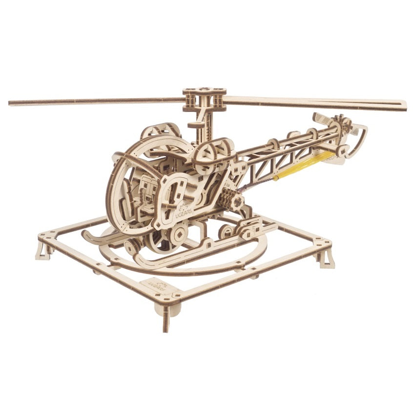 Mini Helicopter Wooden Model Kit