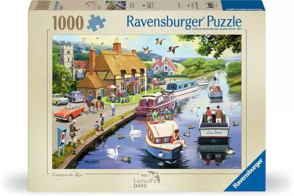 1000 pc Puzzle - Leisure Days No.7 - Evening on the River