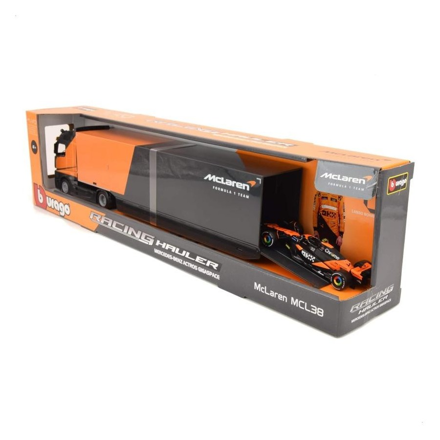 2024 McLaren Team MB Racing Transporter MCL 38 With 1 F - 1 Car