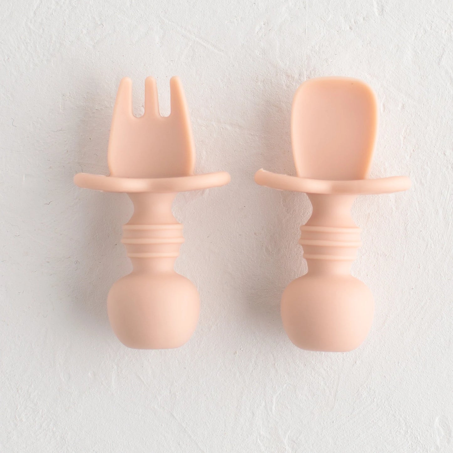 Silicone Training Cutlery - Baby First Stage Spoon and Fork Set