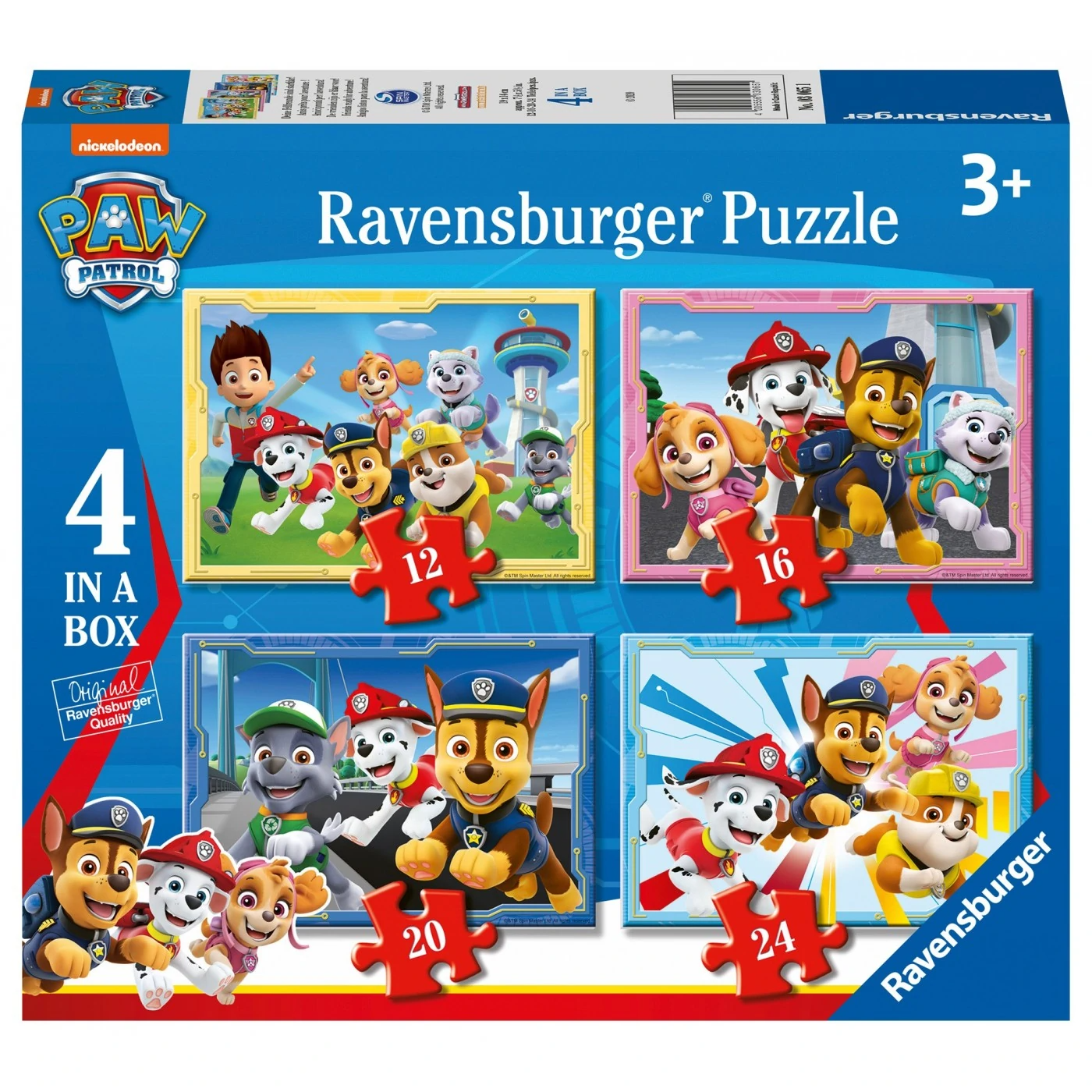 4 in a Box Puzzle - Paw Patrol