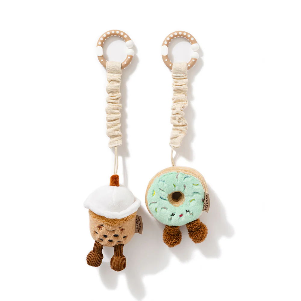 Mini Market Brunch Stroller Toy 2pk - Boba Tea and Donut