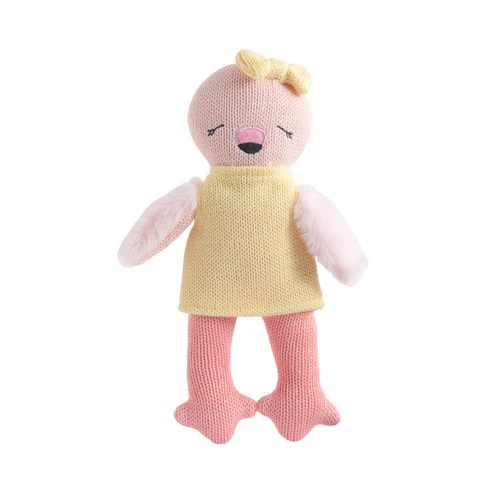 Freya the Flamingo Knitted Toy