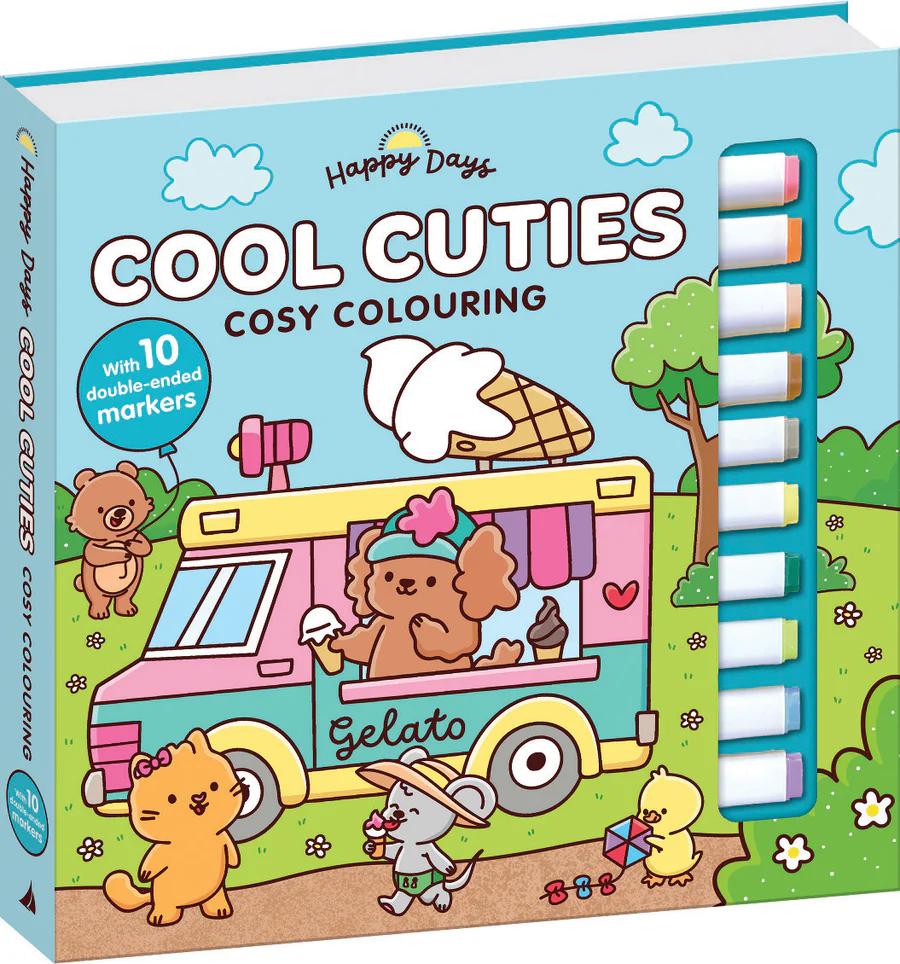 Happy Days Cool Cuties Cosy Colouring