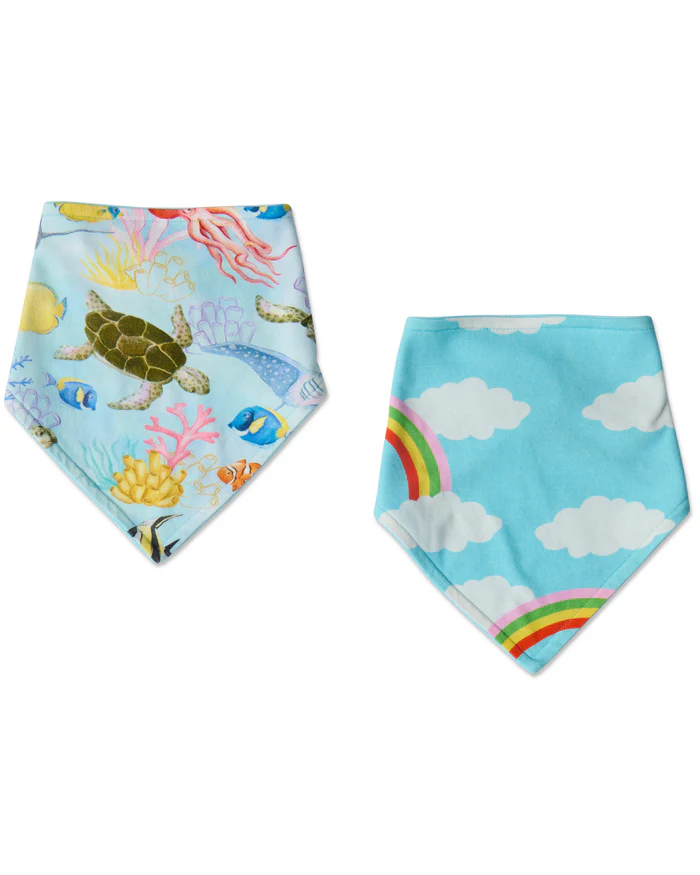 Organic Cotton Dribble Bib Set