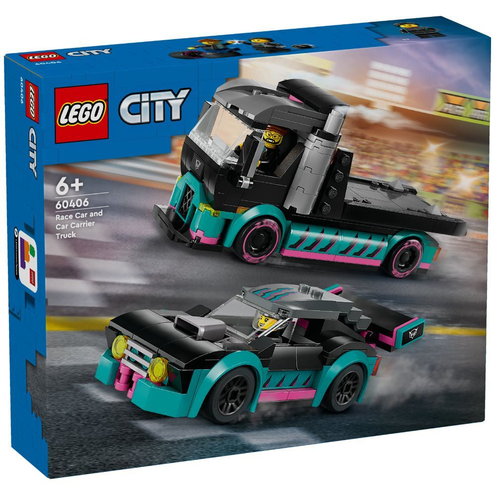 Race Car and Car Carrier Truck LEGO 60406