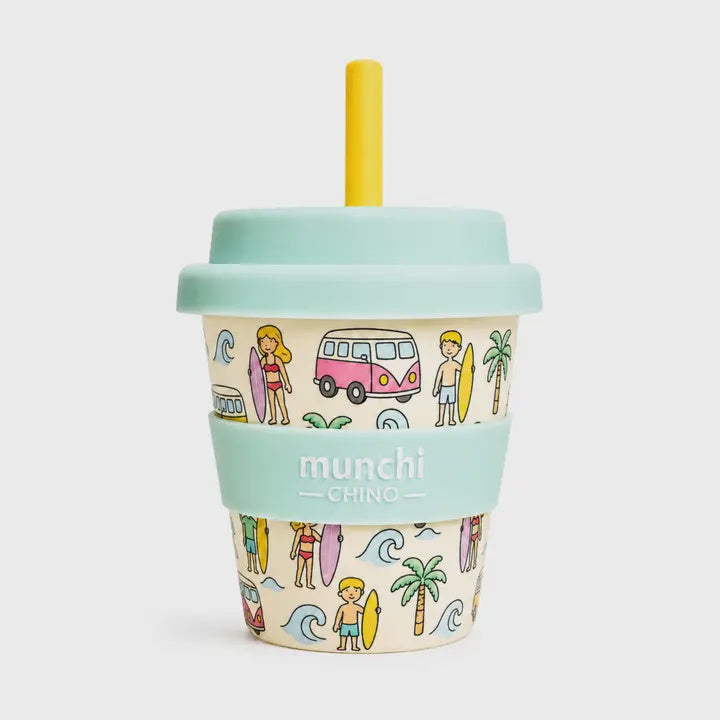 Babychino Cup with Straw - Gone Surfing