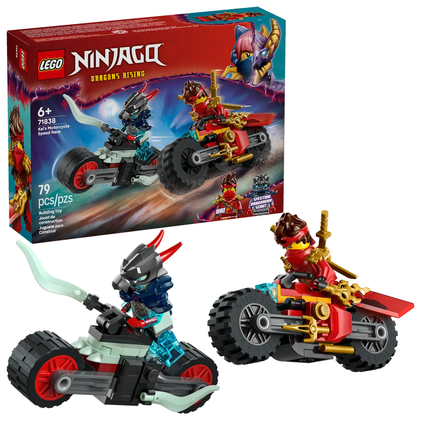 Kai's Motorcycle Speed race Lego 71838