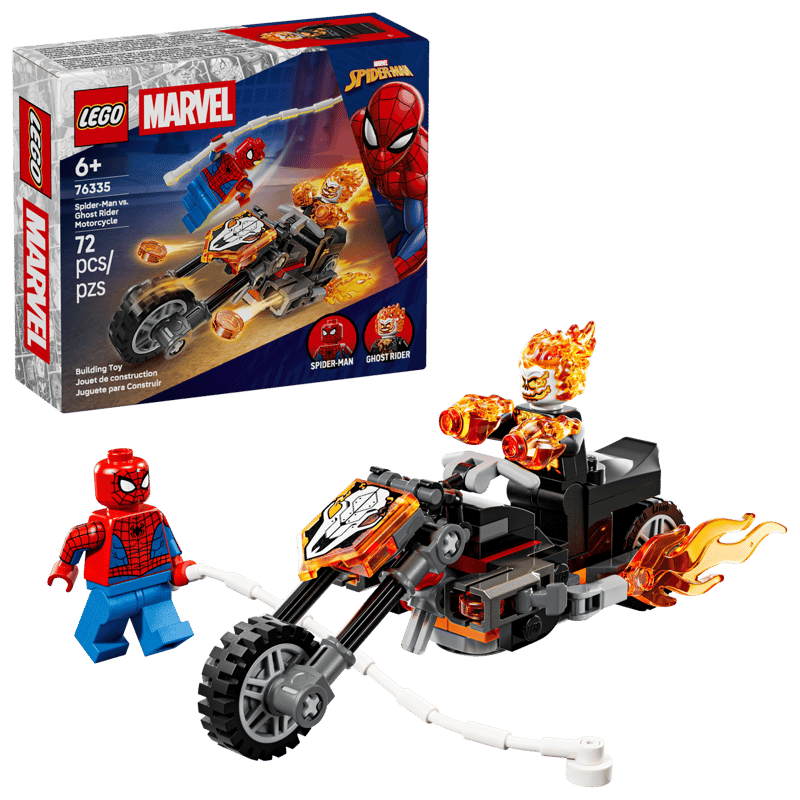 Spider-Man vs. Ghost Rider Motorcycle Lego 76335