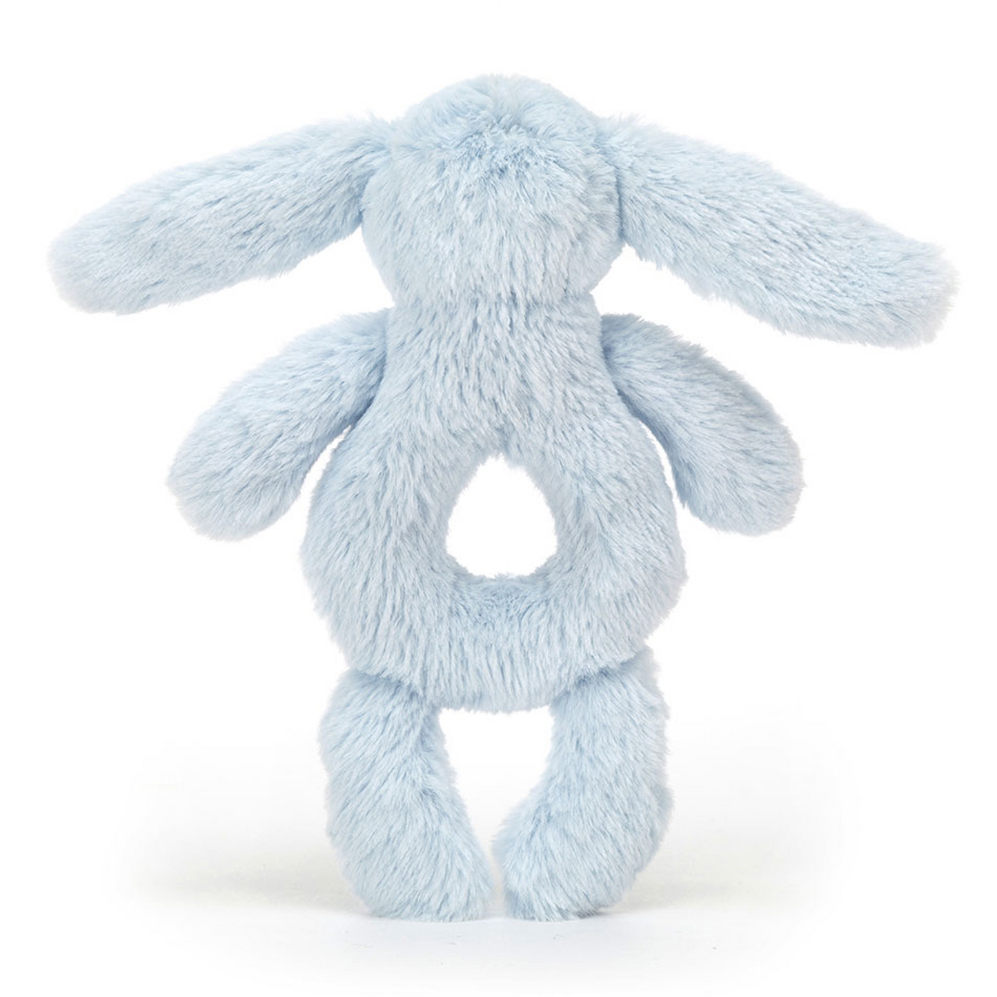Bashful Blue Bunny Ring Rattle