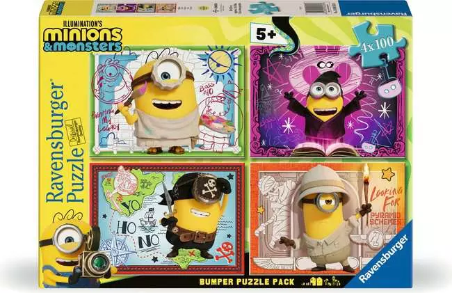 4 x 100 pc Bumper Pack - Minions, Oops!