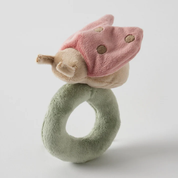 Plush Rattle - Minnie Ladybird