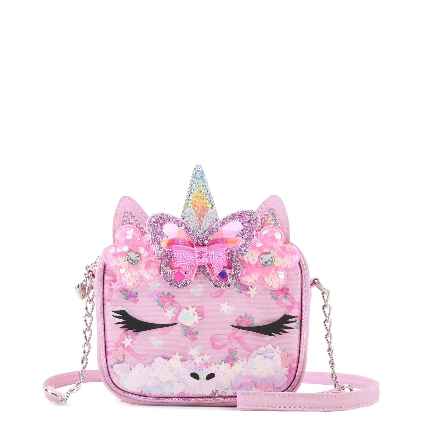 Miss Gwen Unicorn Sequin Crossboy Bag - Orchid