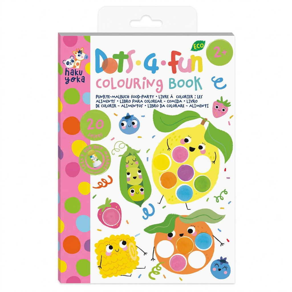 Haku Yoka - Dots 4 Fun Colouring Book - Food Party