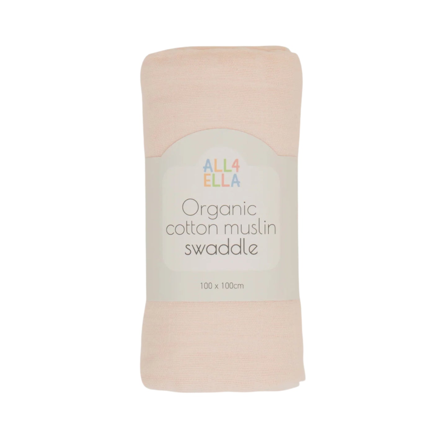 Organic Cotton Muslin Swaddle - Baby Pink