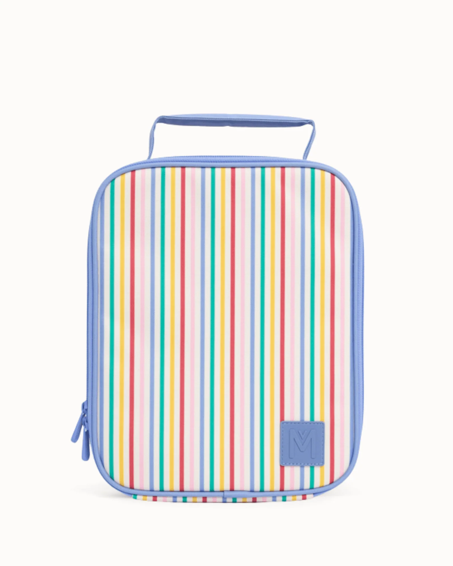 MontiiCo Large Insulated Lunch Bag (Larger Size) - Fruity Stripe