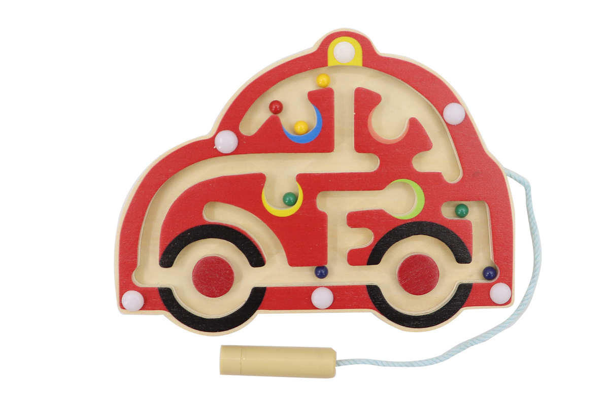 Wooden Car Magnetic Labyrinth