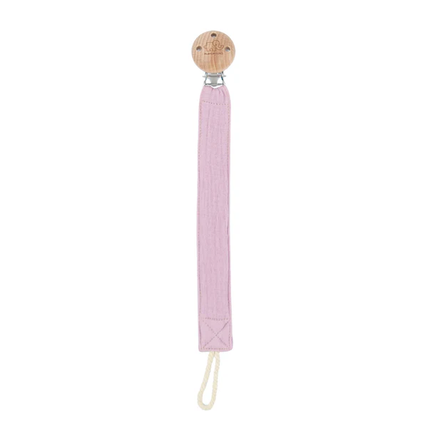 100% Cotton Pacifier Clip - Lilac