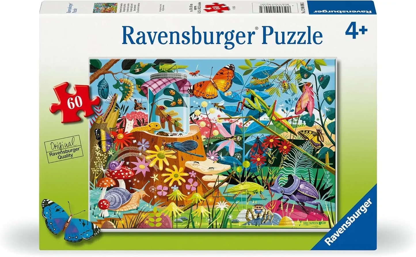 60 pc Puzzle - Backyard Bug World