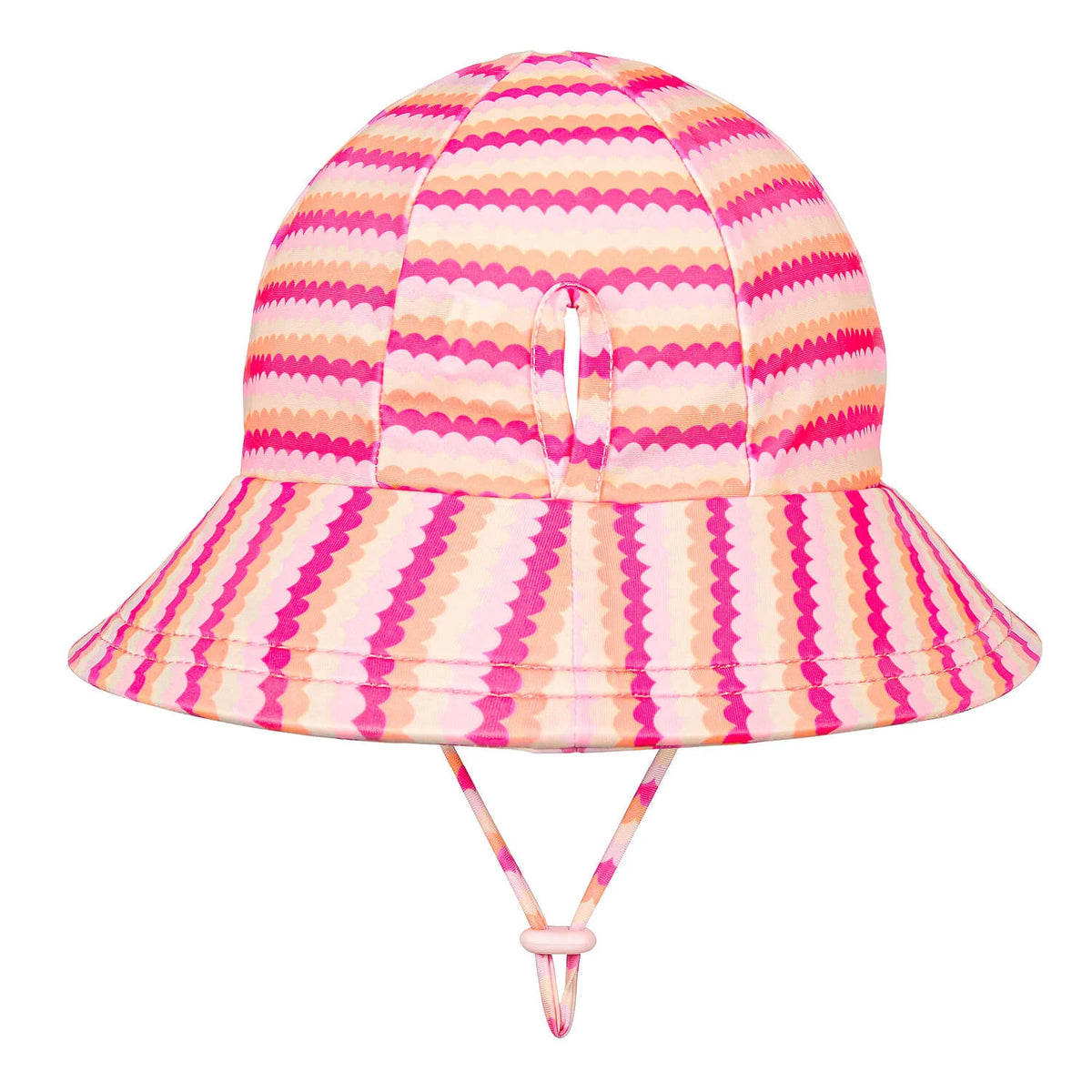 Ponytail Swim Bucket Beach Hat - Pearl