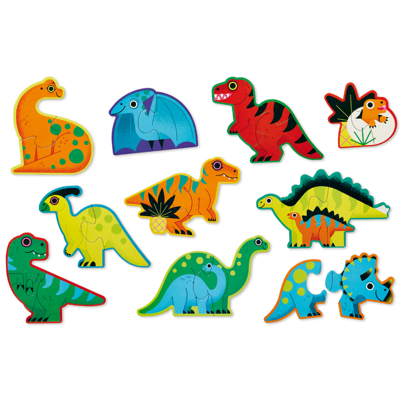 Let's Begin Puzzle 2 piece - Dinosaurs