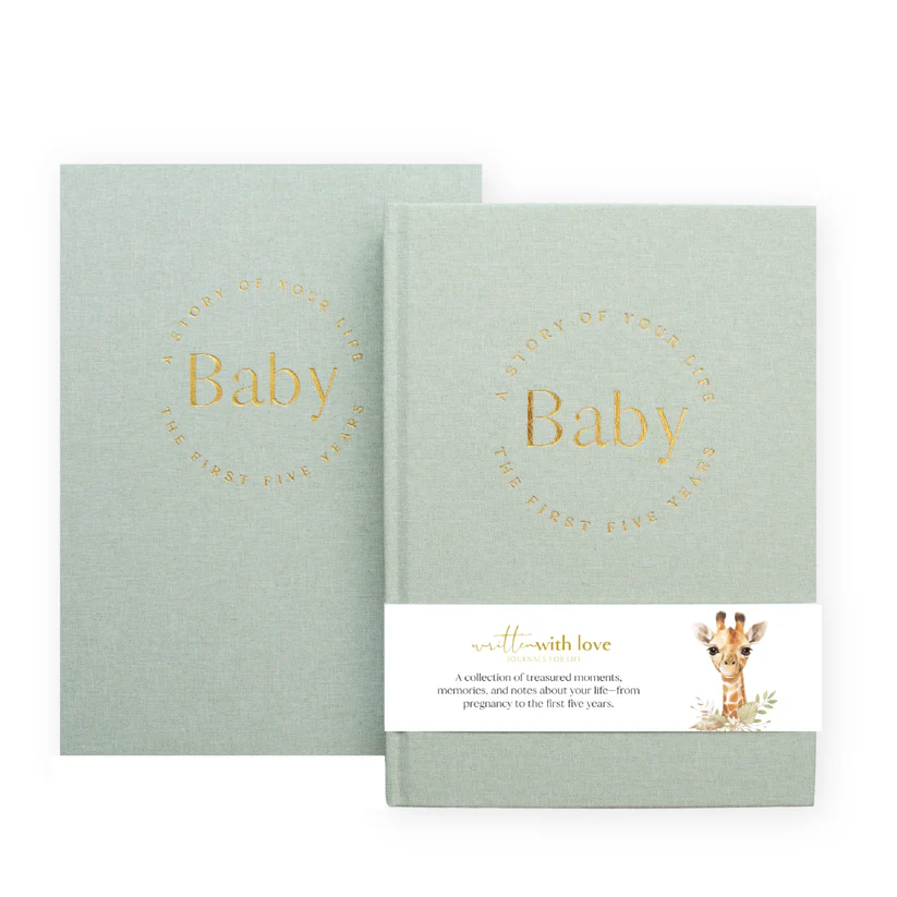 Baby Memory Book - Sage Green