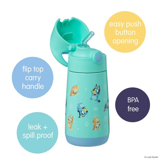 350ml Insulated Drinking Bottle - Bluey & Bingo