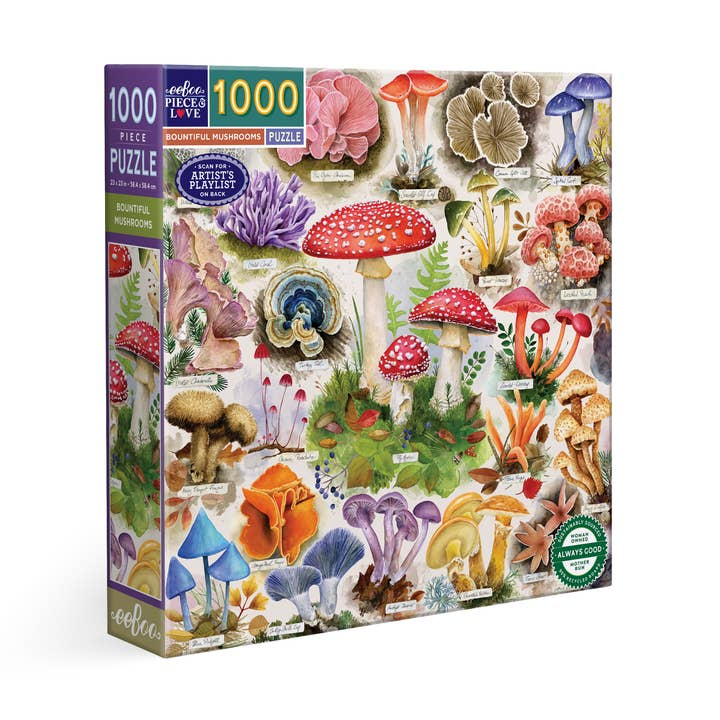 1000 pc Puzzle - Bountiful Mushrooms