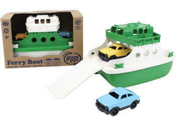 Ferry Boat - Green & White