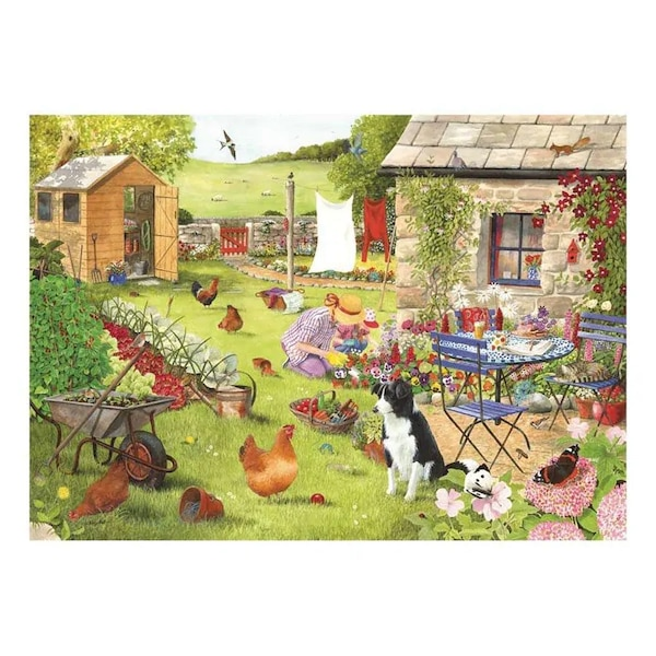 500 Big pc Puzzle - Grandma's Garden