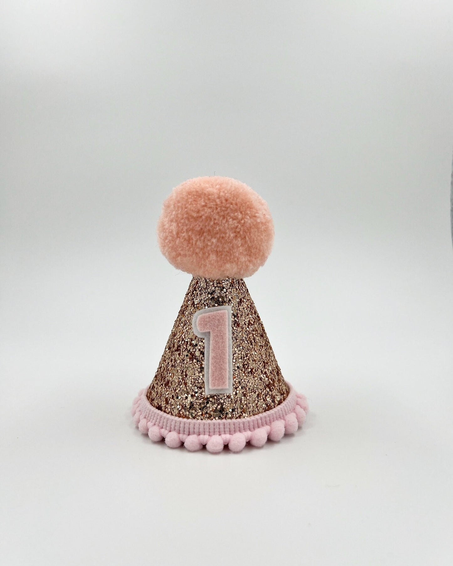 Happy First Birthday Glitter Hat - assorted