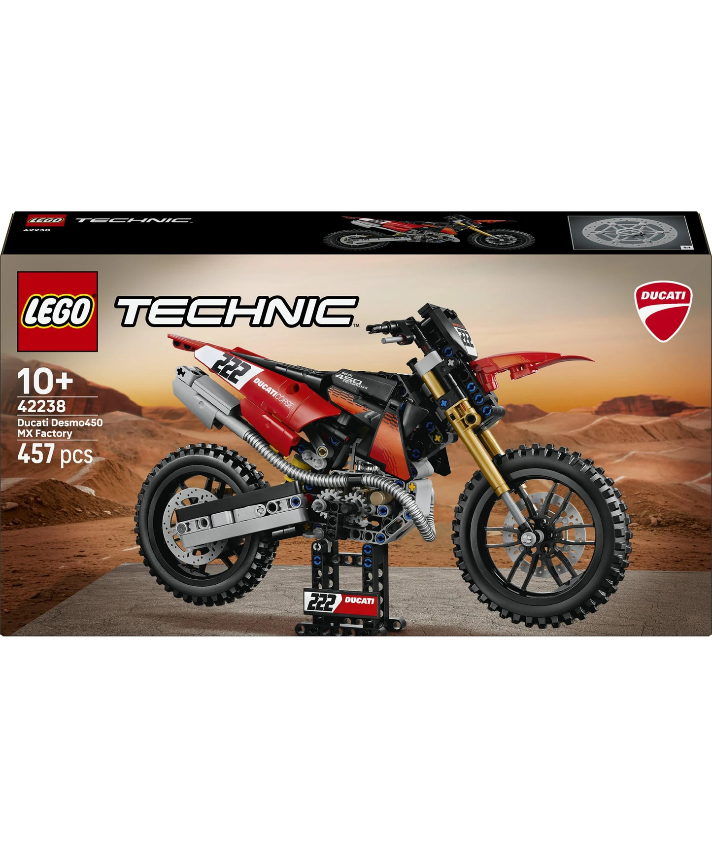 Ducati Desmo450 MX Factory Motorcycle Lego 42238