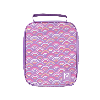 MontiiCo Large Insulated Lunch Bag - Rainbow Roller