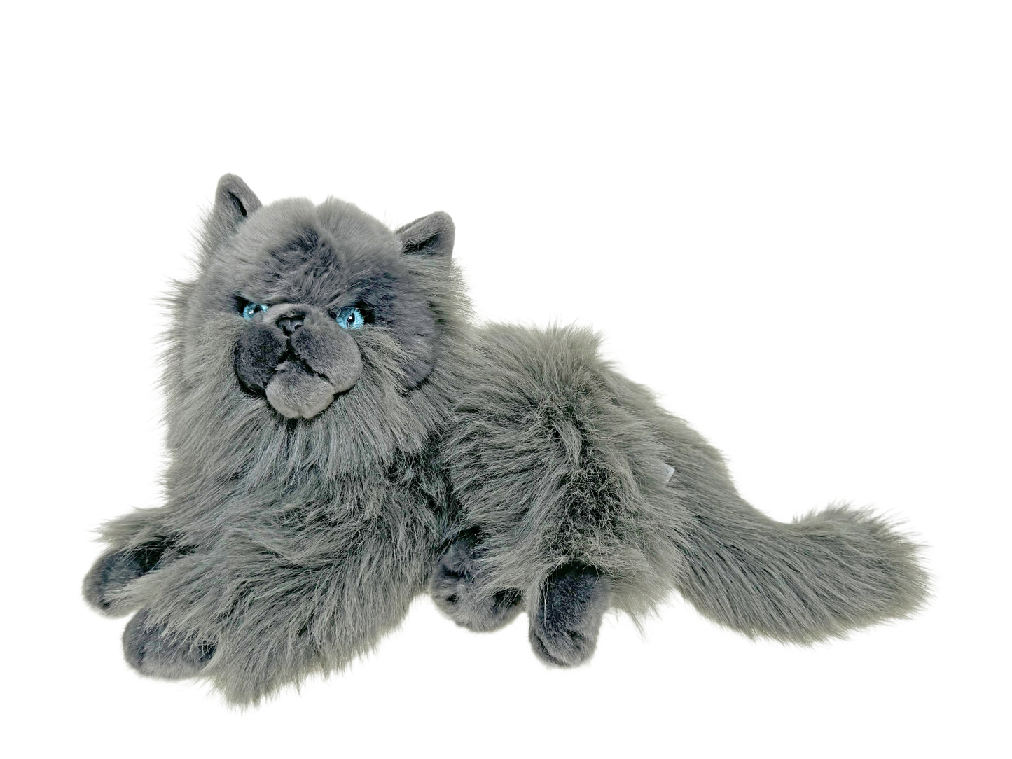 Grey Cat Lying - 30 cm Plush