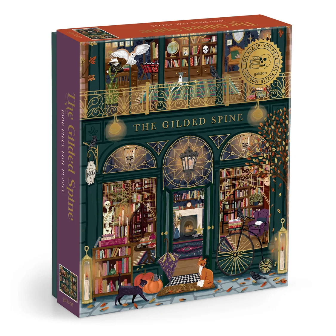 1000 pc Foil Puzzle - The Gilded Spine