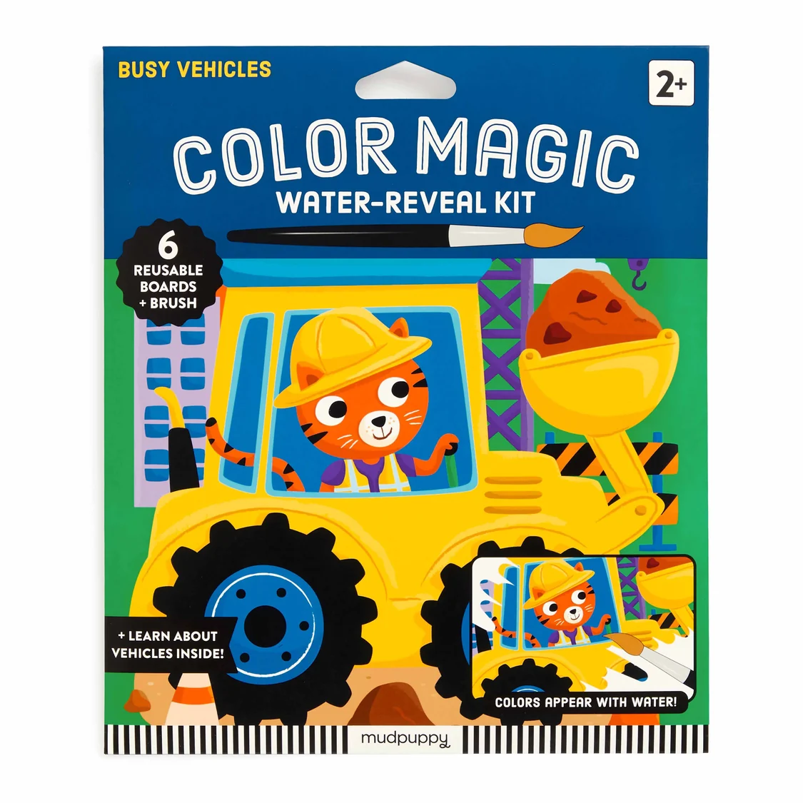 Busy Vehicles Color Magic Water - Reveal Kit