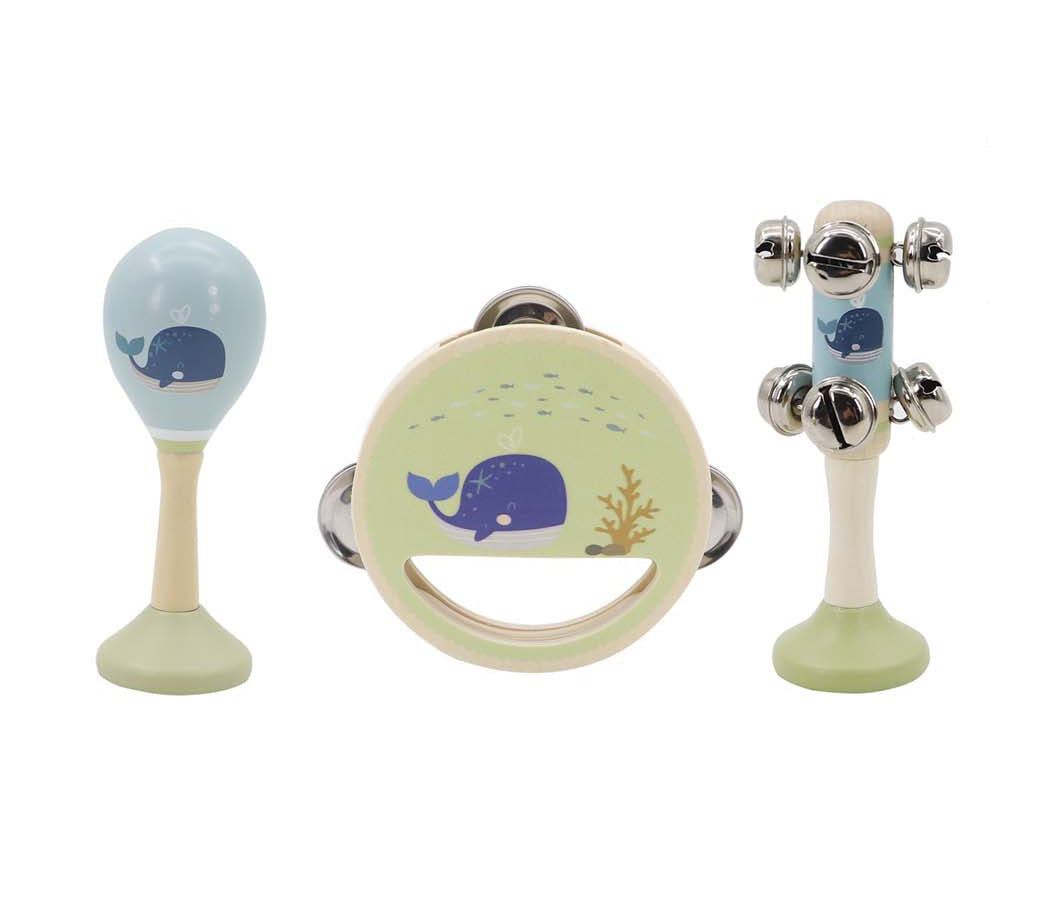 Calm & Breezy Sea Wooden 3pc Music Set