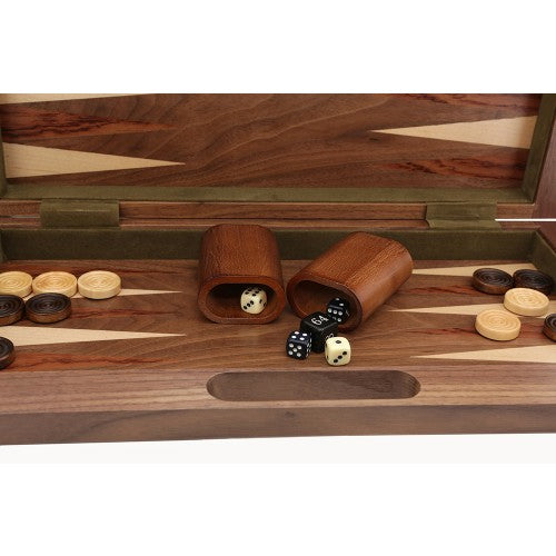 Chess/Checkers/Backgammon - Folding Walnut - 16"