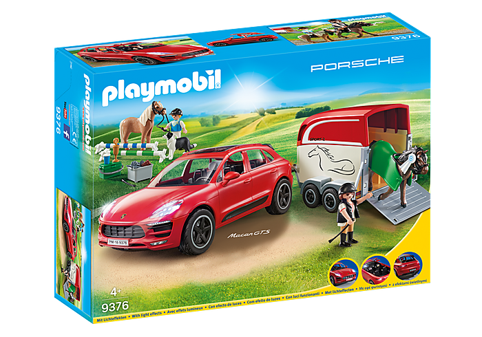 Porsche - Macan GTS sports car with trailer 9376