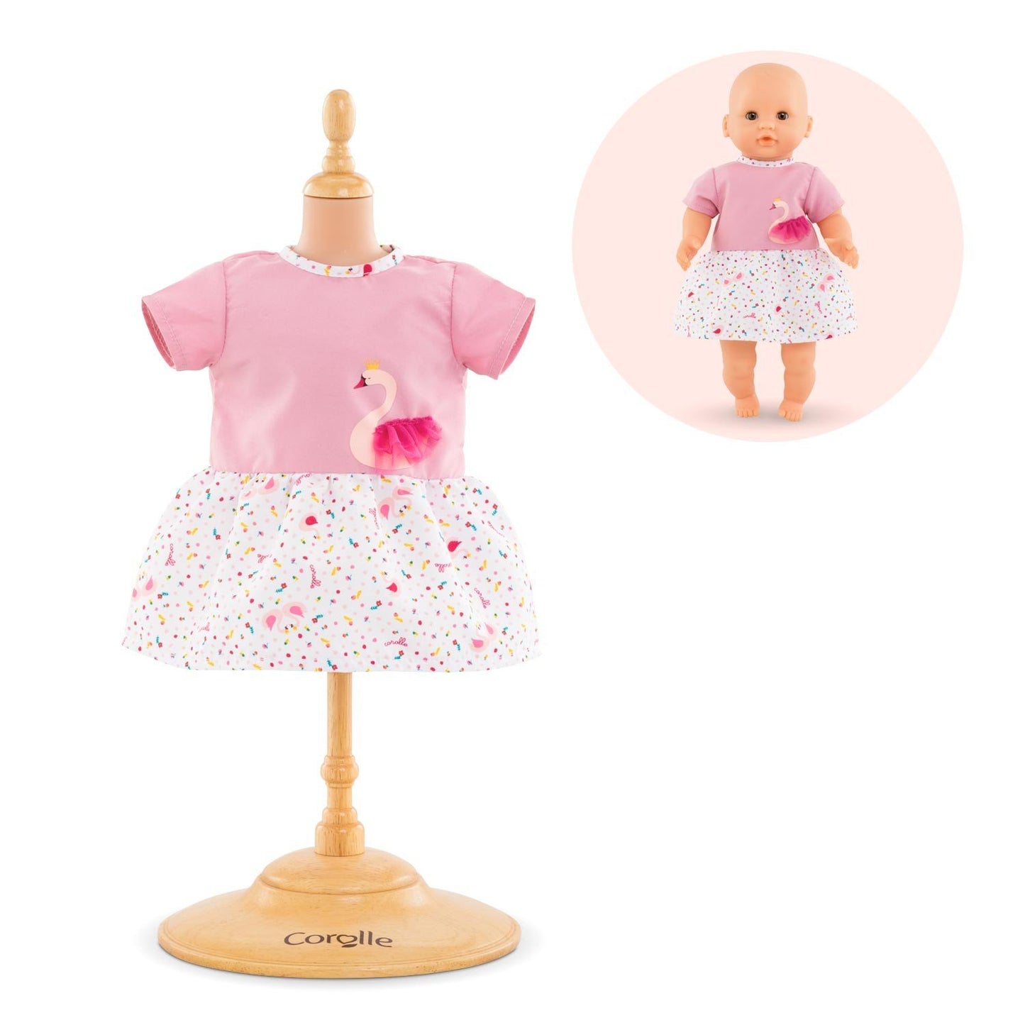 Dolls clothing - 12" dress Swan Royale