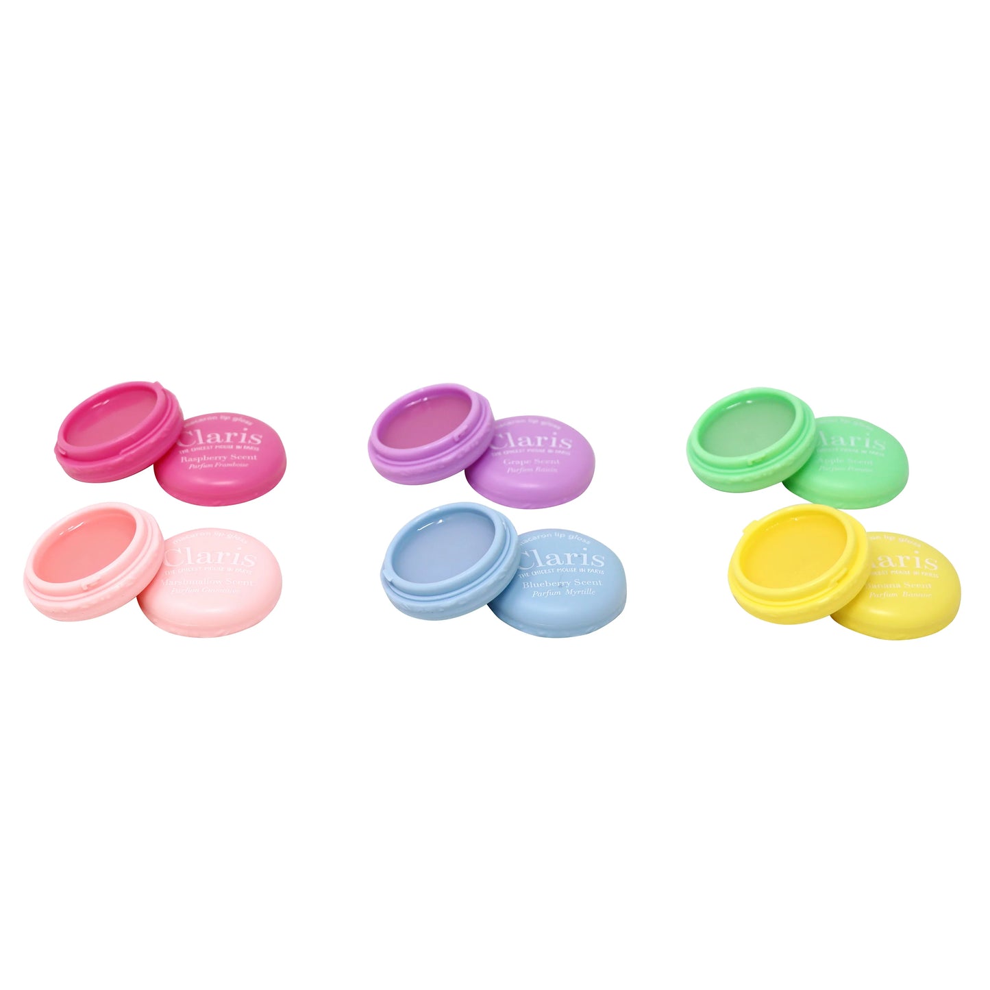 Unicorn Princess Macaron Lip Gloss 6 pc Assortment