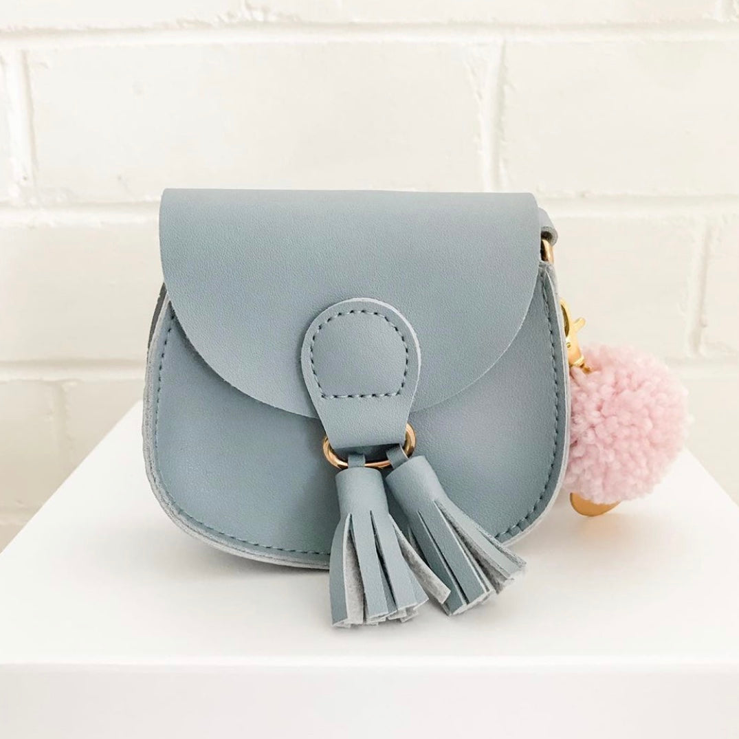 Milly Small Shoulder Bag with Pom Pom