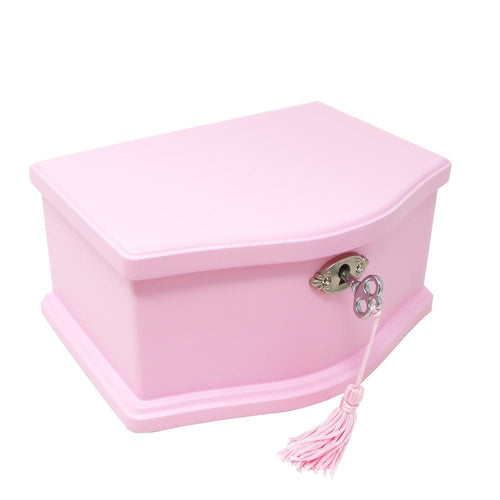 Wooden Pink Musical Jewellery Box