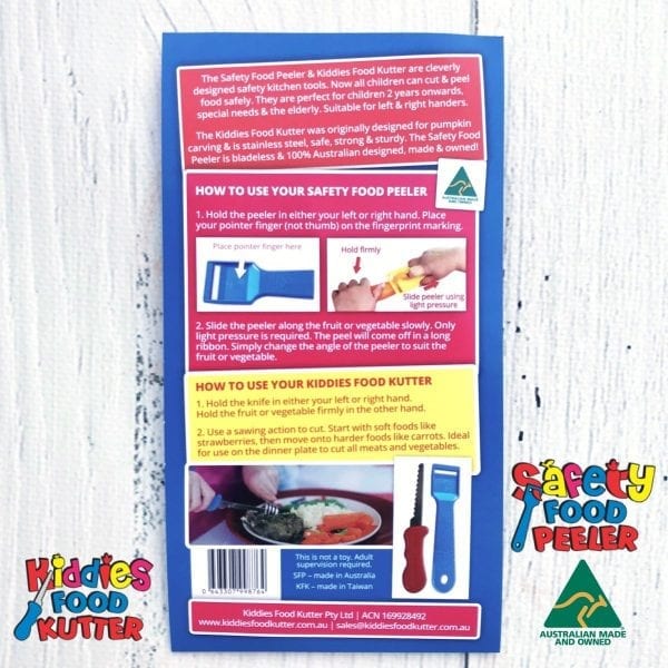Kiddies Safety Food Kutter & Peeler Twin Pack