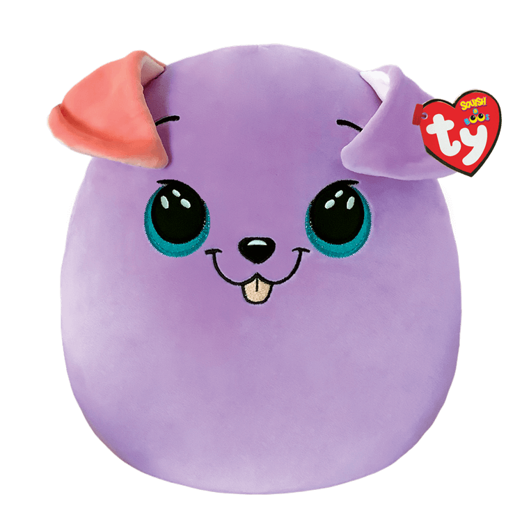 Beanie Squish A Boo 14"- Bitsy Dog Purple