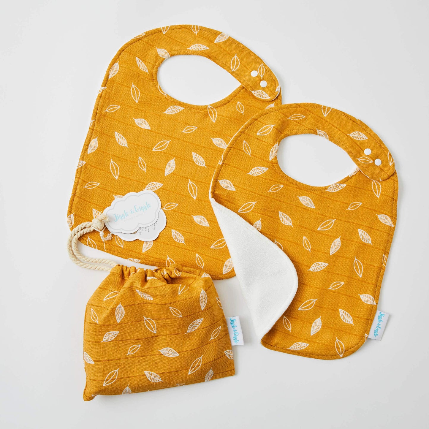 Muslin Bibs 2 pack - Assorted