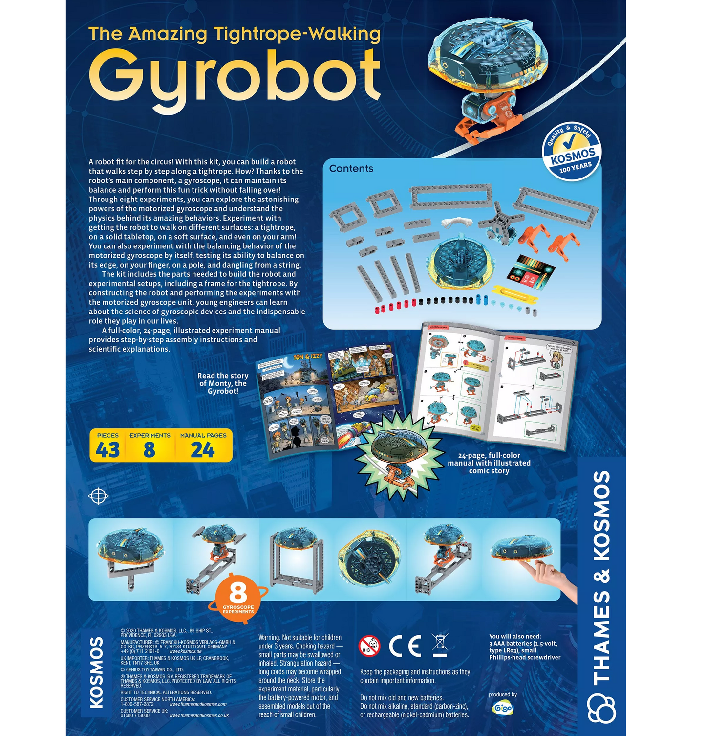 Tightrope-Walking Gyrobot
