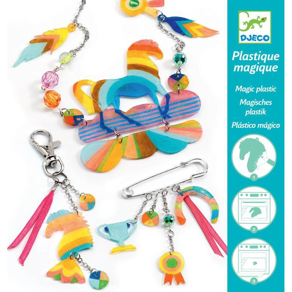 Magic Plastic Jewellery - Rainbow Horse