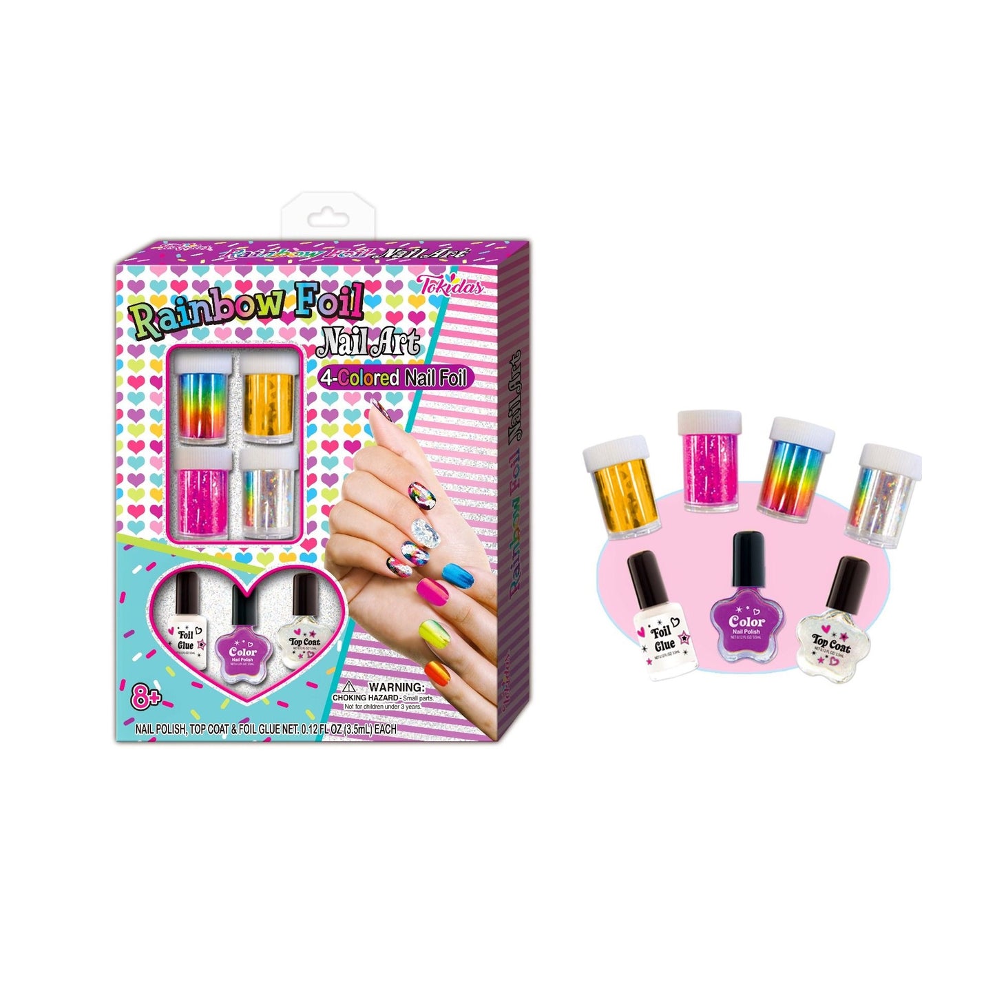 Rainbow Foil Nail Art Kit